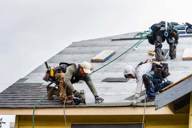 Professional Metal Roofing technician working in Hadley, MI